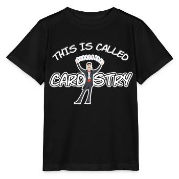 Pick A Card Any Card - Stanley/Stella MINI CREATOR Kids’ T-Shirt - black - Front - Mikhail (115cm)