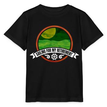 Citation agréable des marins joyeux à la retraite - T-shirt bio MINI CREATOR Stanley/Stella Enfant - noir - Devant - Mikhail (115cm)