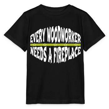 marteau-piqueur blagues boisier forestier - T-shirt bio MINI CREATOR Stanley/Stella Enfant - noir - Devant - Mikhail (115cm)