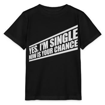 célibataire maintenant votre chance - T-shirt bio MINI CREATOR Stanley/Stella Enfant - noir - Devant - Mikhail (115cm)