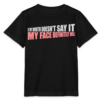 Mon visage le fera certainement - T-shirt bio MINI CREATOR Stanley/Stella Enfant - noir - Devant - Mikhail (115cm)