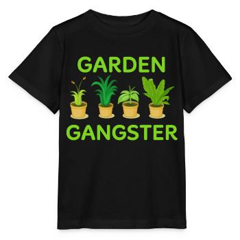 Gangster de jardin - T-shirt bio MINI CREATOR Stanley/Stella Enfant - noir - Devant - Mikhail (115cm)