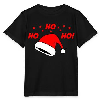 Chapeau de Noël - T-shirt bio MINI CREATOR Stanley/Stella Enfant - noir - Devant - Mikhail (115cm)