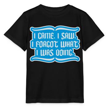 I came saw forget - Stanley/Stella Kinder T-Shirt MINI CREATOR  - Schwarz - Vorne - Mikhail (115cm)