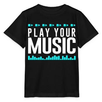 Spiel deine Musik, Play your Music - Stanley/Stella Kinder T-Shirt MINI CREATOR  - Schwarz - Vorne - Mikhail (115cm)