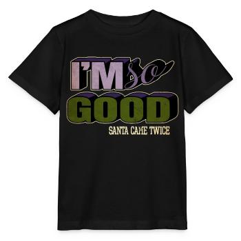happy funny gym humor christmas present awesome - Stanley/Stella Kinder T-Shirt MINI CREATOR  - Schwarz - Vorne - Mikhail (115cm)