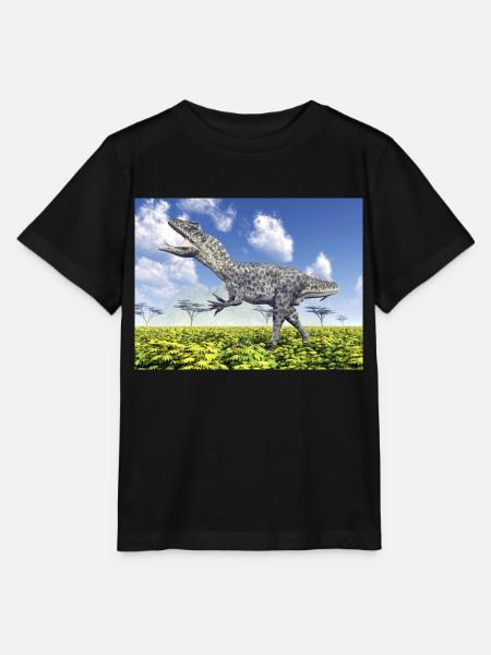Dinosaurier Allosaurus - Stanley/Stella Kinder T-Shirt MINI CREATOR - Schwarz