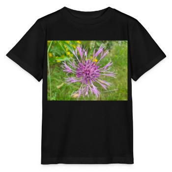 greater knapweed also centaurea Skabiosen-Flocken - Stanley/Stella MINI CREATOR Kids’ T-Shirt - black - Front - Mikhail (115cm)