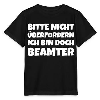 Beamter Beamtentum - Stanley/Stella Kinder T-Shirt MINI CREATOR  - Schwarz - Vorne - Mikhail (115cm)