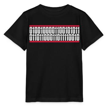 Binary Code Program Language - Stanley/Stella MINI CREATOR Kids’ T-Shirt - black - Front - Mikhail (115cm)