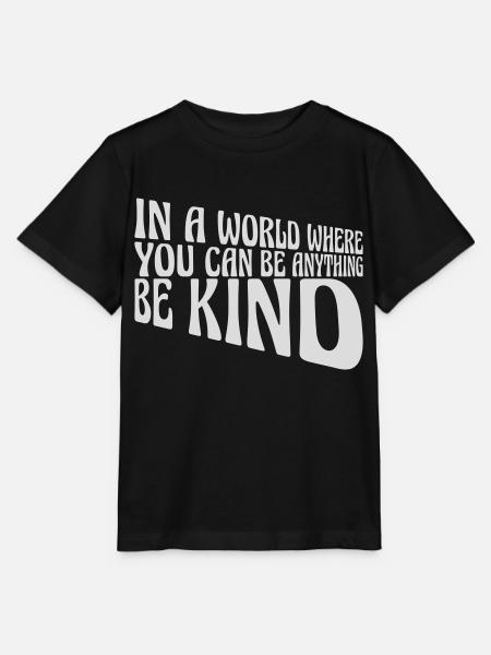 you can be kind - Stanley/Stella Kinder T-Shirt MINI CREATOR - Schwarz