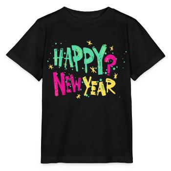 Happy New Year - Stanley/Stella Kinder T-Shirt MINI CREATOR  - Schwarz - Vorne - Mikhail (115cm)