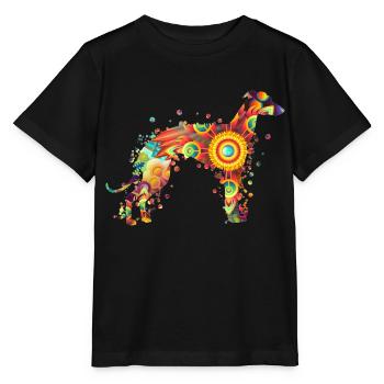 Greyhound Windhund Windspiel Rassehund Hundehalter - Stanley/Stella Kinder T-Shirt MINI CREATOR  - Schwarz - Vorne - Mikhail (115cm)