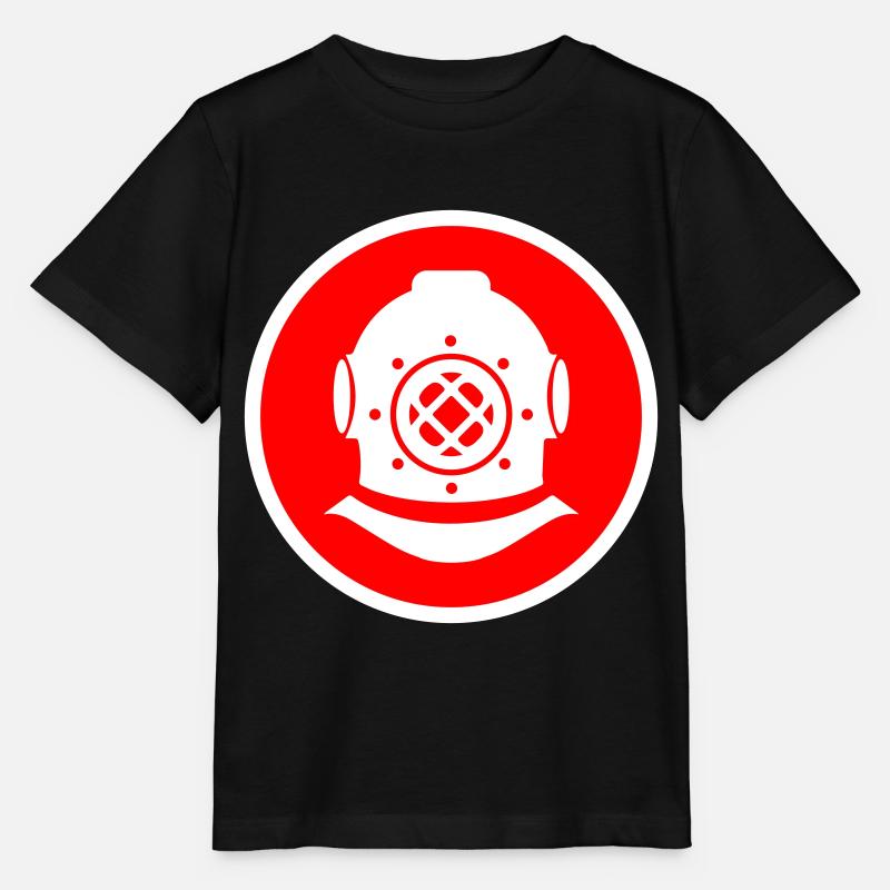 Cercle de plongée en apnée - T-shirt bio MINI CREATOR Stanley/Stella Enfant - noir