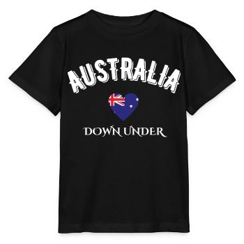 Australien Down Under - Stanley/Stella Kinder T-Shirt MINI CREATOR  - Schwarz - Vorne - Mikhail (115cm)