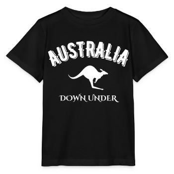Australien Down Under - Stanley/Stella Kinder T-Shirt MINI CREATOR  - Schwarz - Vorne - Mikhail (115cm)