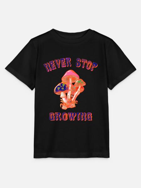 never stop black - Stanley/Stella Kinder T-Shirt MINI CREATOR  - Schwarz
