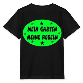 Garten - Stanley/Stella Kinder T-Shirt MINI CREATOR  - Schwarz - Vorne - Mikhail (115cm)