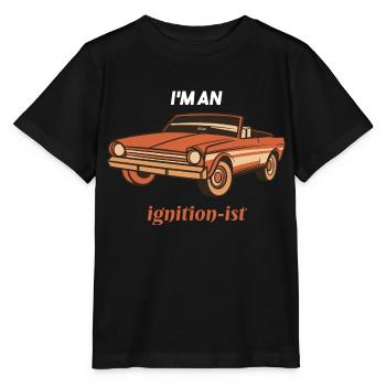 I'm An Ignition-Ist Funny Retro Car Lover Present - Stanley/Stella Kinder T-Shirt MINI CREATOR  - Schwarz - Vorne - Mikhail (115cm)