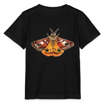 emperor moth - Stanley/Stella MINI CREATOR Kids’ T-Shirt - black - Front - Mikhail (115cm)