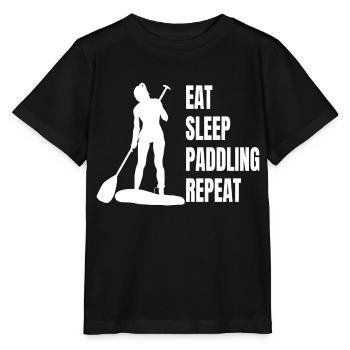 Stand-up paddlers Stand Up Paddling Stand-up paddleboarding - Stanley/Stella MINI CREATOR Kids’ T-Shirt - black - Front - Mikhail (115cm)