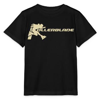 rollerblader silhouette hell - Stanley/Stella Kinder T-Shirt MINI CREATOR  - Schwarz - Vorne - Mikhail (115cm)