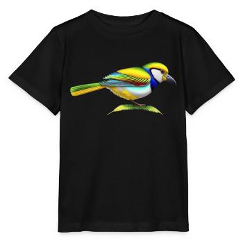 Bel oiseau - T-shirt bio MINI CREATOR Stanley/Stella Enfant - noir - Devant - Mikhail (115cm)