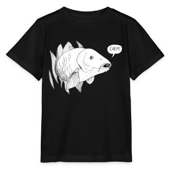 Carp Diem - Stanley/Stella MINI CREATOR Kids’ T-Shirt - black - Front - Mikhail (115cm)