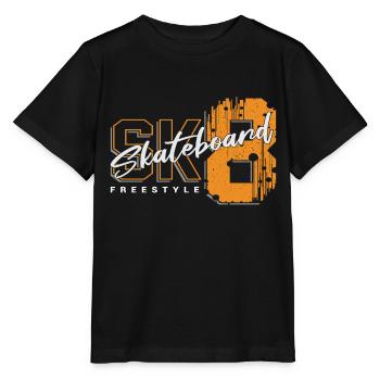 SK8 Skateboarding - T-shirt bio MINI CREATOR Stanley/Stella Enfant - noir - Devant - Mikhail (115cm)