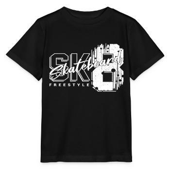 SK8 Skateboarding - T-shirt bio MINI CREATOR Stanley/Stella Enfant - noir - Devant - Mikhail (115cm)