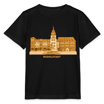Rudolstadt Town Hall Saale Thuringia - Stanley/Stella MINI CREATOR Kids’ T-Shirt - black - Front - Mikhail (115cm)