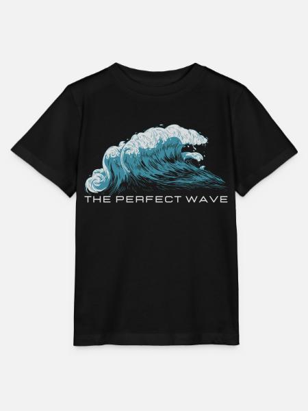 The perfect wave - Stanley/Stella Kinder T-Shirt MINI CREATOR - Schwarz