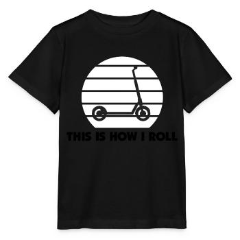 E-Scooter Roller Scooter - T-shirt bio MINI CREATOR Stanley/Stella Enfant - noir - Devant - Mikhail (115cm)