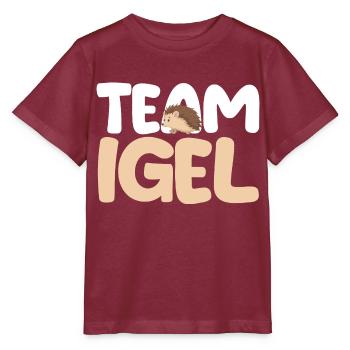 Tiermotiv Igel - Stanley/Stella Kinder T-Shirt MINI CREATOR  - Burgunderrot - Vorne - Kain (125cm)