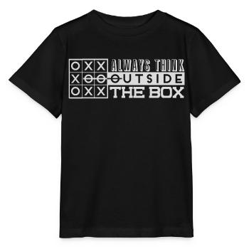 think outside the box - Stanley/Stella MINI CREATOR Kids’ T-Shirt - black - Front - Mikhail (115cm)