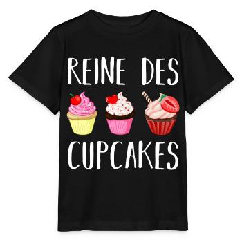 Reine des cupcakes cadeau pâtisserie patissière - T-shirt bio MINI CREATOR Stanley/Stella Enfant - noir - Devant - Mikhail (115cm)