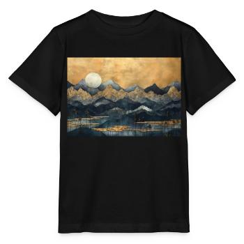 Paysage de Dante - T-shirt bio MINI CREATOR Stanley/Stella Enfant - noir - Devant - Mikhail (115cm)