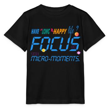 Focus on the micro-moments - Stanley/Stella MINI CREATOR Kids’ T-Shirt - black - Front - Mikhail (115cm)
