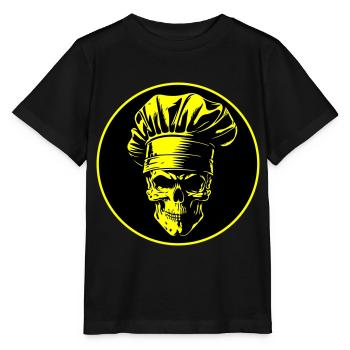Chef Skull Chef - T-shirt bio MINI CREATOR Stanley/Stella Enfant - noir - Devant - Mikhail (115cm)