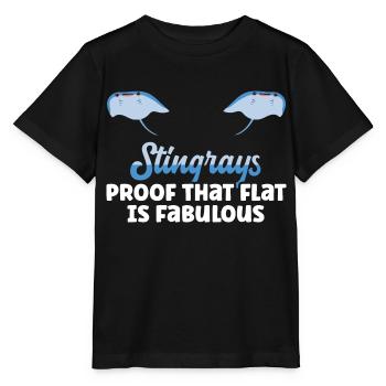 Raies pastenagues, raies manta, raies océaniques, raies - T-shirt bio MINI CREATOR Stanley/Stella Enfant - noir - Devant - Mikhail (115cm)