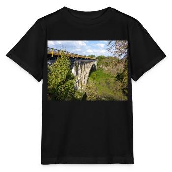 Pont des chutes Victoria près des chutes Victoria - T-shirt bio MINI CREATOR Stanley/Stella Enfant - noir - Devant - Mikhail (115cm)