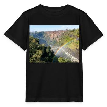 gorge près des chutes Victoria au Zimbabwe - T-shirt bio MINI CREATOR Stanley/Stella Enfant - noir - Devant - Mikhail (115cm)
