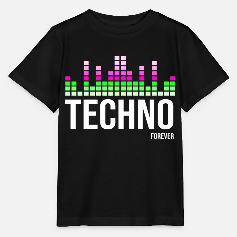 Techno - Stanley/Stella MINI CREATOR Kids’ T-Shirt - black