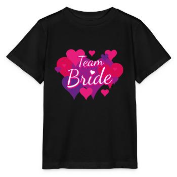 Cœur d’épouse de l’équipe - T-shirt bio MINI CREATOR Stanley/Stella Enfant - noir - Devant - Mikhail (115cm)