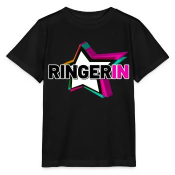 Ringerin - Stanley/Stella Kinder T-Shirt MINI CREATOR  - Schwarz - Vorne - Mikhail (115cm)