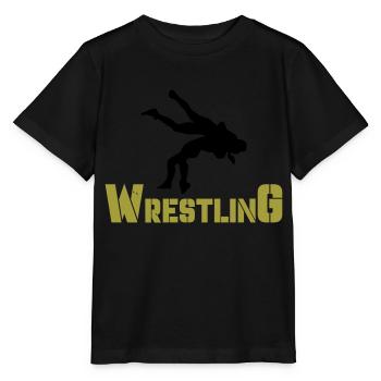 Wrestling - Stanley/Stella MINI CREATOR Kids’ T-Shirt - black - Front - Mikhail (115cm)