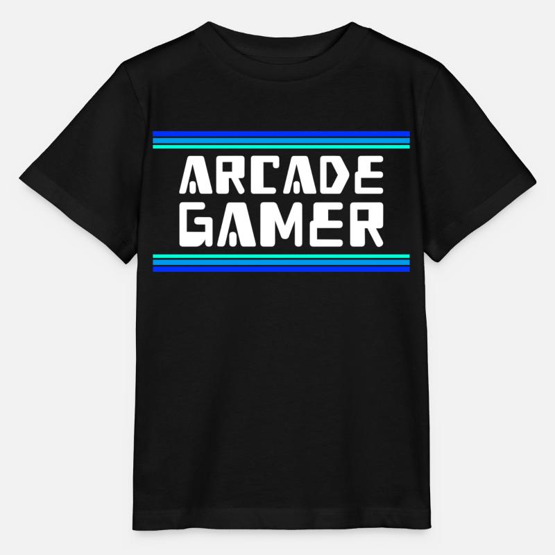 Arcade Gamer RetroGaming Bleu - T-shirt bio MINI CREATOR Stanley/Stella Enfant - noir