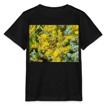 goldmoss stonecrop aussi mossy stonecrop Sedum acre - T-shirt bio MINI CREATOR Stanley/Stella Enfant - noir - Devant - Mikhail (115cm)