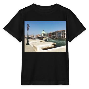 Die Lagunenstadt Venedig - Stanley/Stella Kinder T-Shirt MINI CREATOR  - Schwarz - Vorne - Mikhail (115cm)