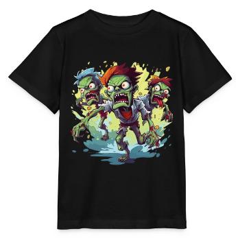 Zombie Apokalypse Halloween Zombiejäger Untote - Stanley/Stella Kinder T-Shirt MINI CREATOR  - Schwarz - Vorne - Mikhail (115cm)